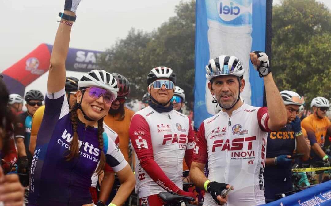 ROCIO ADAME APOYA EL PASEO CICLISTA»PEDALEANDO AL LIMITE»