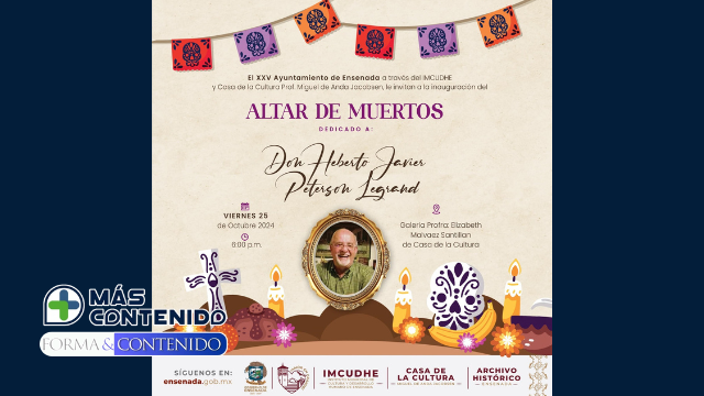 DEDICARÁ IMCUDHE ALTAR DE MUERTOS AL CRONISTA HONORARIO HEBERTO PETERSON LEGRAND