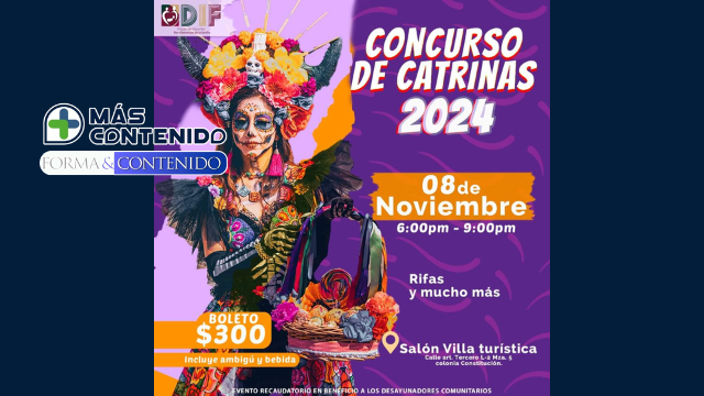 DIF ROSARITO CONVOCA A CONCURSO DE CATRINAS PARA PRESERVAR NUESTRAS TRADICIONES