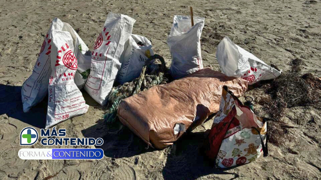 RECOLECTAN MÁS DE 100 KG DE BASURA EN LENGÜETA ARENOSA