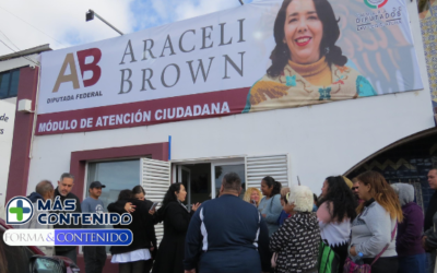 DIPUTADA ARACELI BROWN INGNAUGURA MÓDULO DE ATENCIÓN CIUDADANA