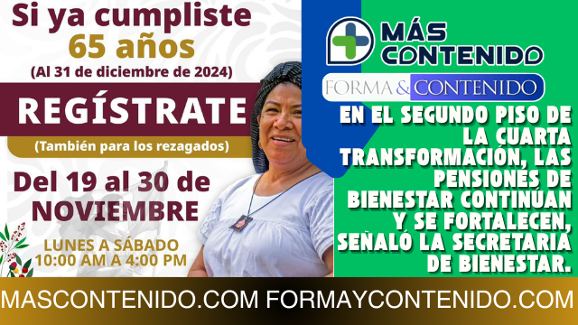 AÚN HAY TIEMPO, QUEDAN 3 DÍAS PARA REGISTRARTE A LA PENSIÓN DE ADULTOS MAYORES QUE CUMPLEN 65 AÑOS O MÁS AL 31 DE DIC: INFORMA ARIADNA MONTIEL