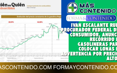 RESALTA PROFECO DISMINUCIÓN EN PRECIO DE GASOLINA; SE MANTIENE POR DEBAJO DE LA INFLACIÓN