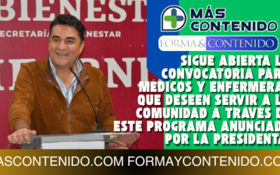 LLAMA RUÍZ URIBE A PERSONAL MÉDICO Y DE ENFERMERÍA A SUMARSE A SALUD CASA POR CASA